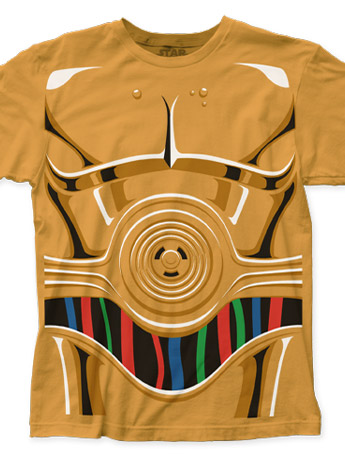 Star Wars C-3PO Costume T-Shirt Gallery Image 2
