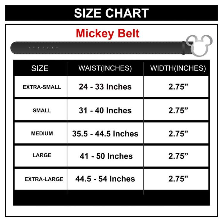 Disney Mickey Ears Silver Buckle with Black Belt Gallery Image 6
