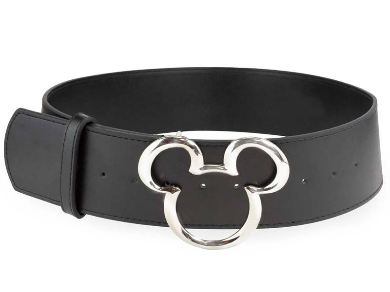 Disney Mickey Ears Silver Buckle with Black Belt Gallery Image 5