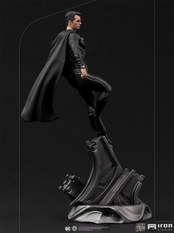 Zack Snyder’s Justice League Superman (Black Suit) 1/10 Art Scale Statue Gallery Image 6