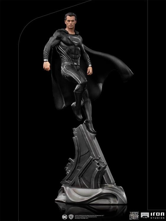 Zack Snyder’s Justice League Superman (Black Suit) 1/10 Art Scale Statue Gallery Image 14
