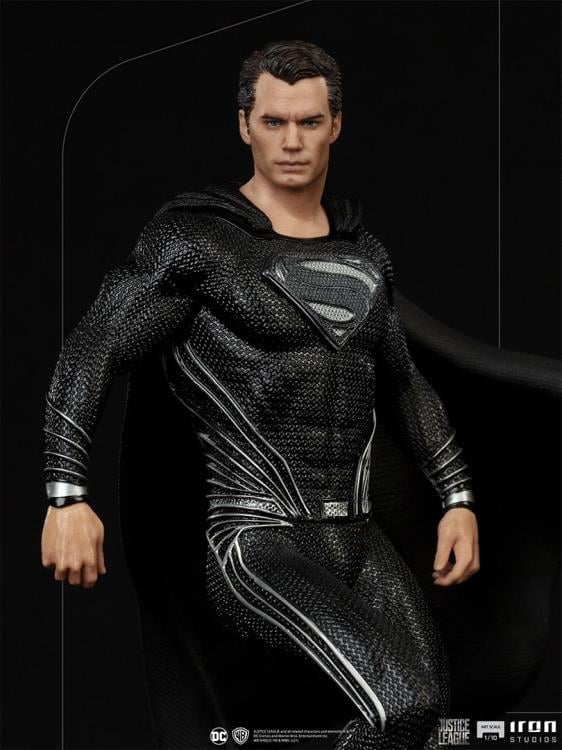 Zack Snyder’s Justice League Superman (Black Suit) 1/10 Art Scale Statue Gallery Image 9