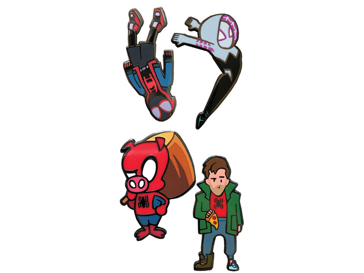 Spider-Man: Into the Spider-Verse FCBD 2021 PX Previews Exclusive Pin Set Gallery Image 1