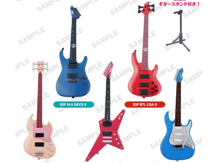 ESP x BanG Dream! Guitar & Bass Collection Figures Box of 6 Replicas