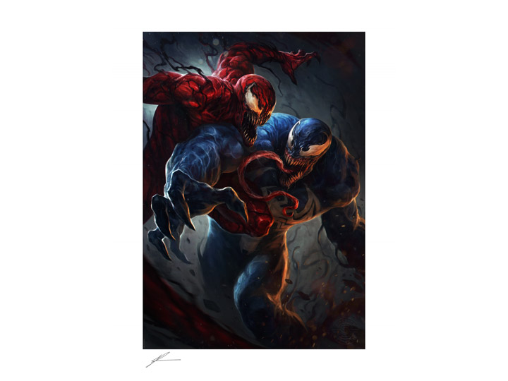 Marvel Venom vs Carnage Fine Art Print Gallery Image 1