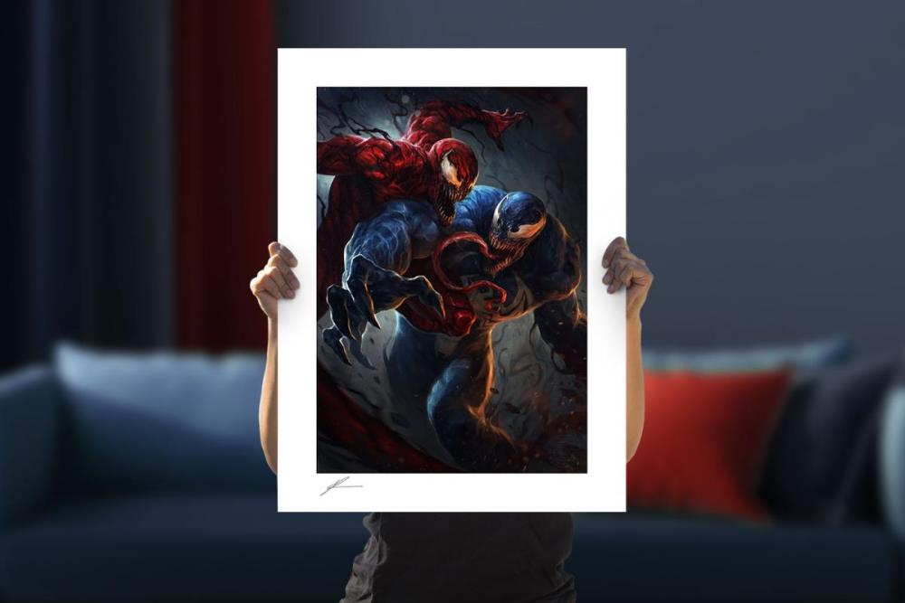 Marvel Venom vs Carnage Fine Art Print Gallery Image 3