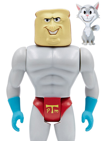 The Ren & Stimpy Show ReAction Powdered Toast Man Figure Gallery Image 2
