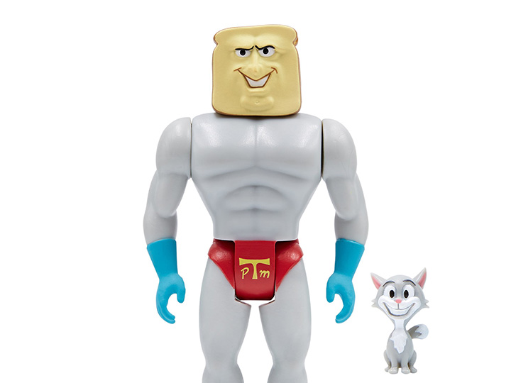 The Ren & Stimpy Show ReAction Powdered Toast Man Figure Gallery Image 1