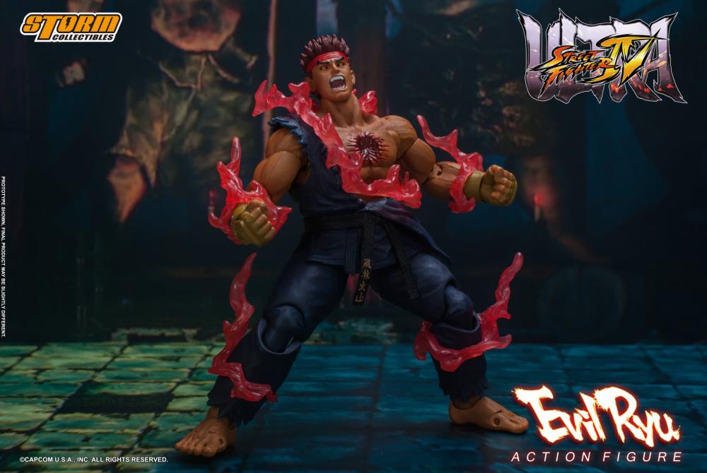 Ultra Street Fighter IV Evil Ryu 1/12 Scale Action Figure Gallery Image 6