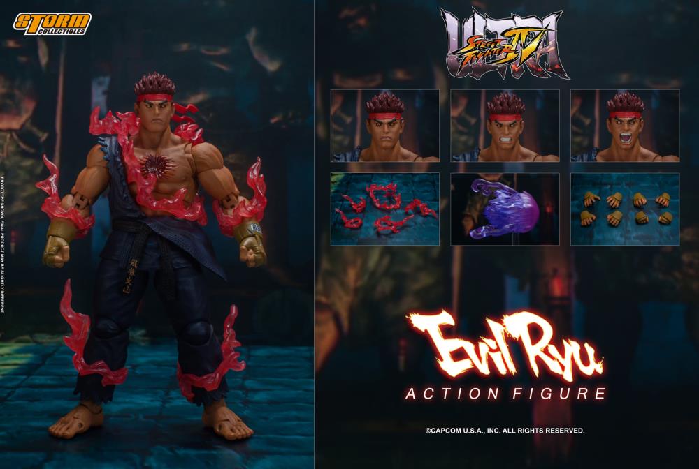 Ultra Street Fighter IV Evil Ryu 1/12 Scale Action Figure Gallery Image 27
