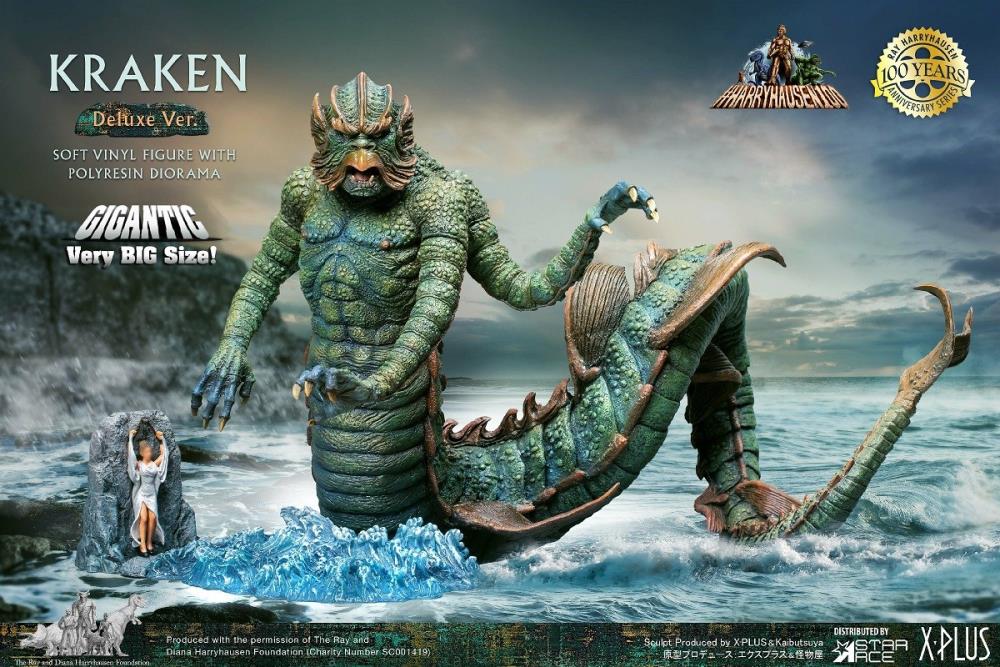 Clash of the Titans Gigantic Series Kraken (Deluxe Ver.) Limited Edition Soft Vinyl Statue Gallery Image 3