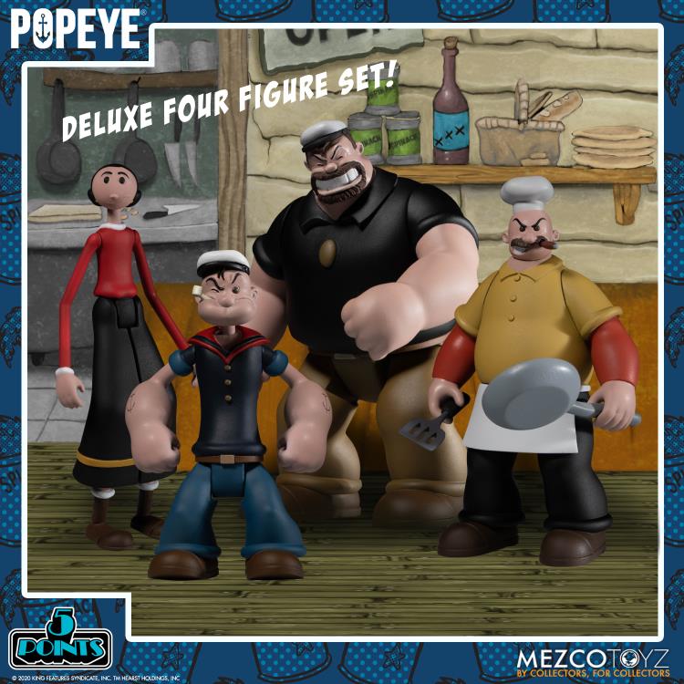 Popeye Classic Comic Strip 5 Points Deluxe Boxed Set Gallery Image 4