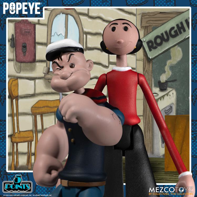 Popeye Classic Comic Strip 5 Points Deluxe Boxed Set Gallery Image 5