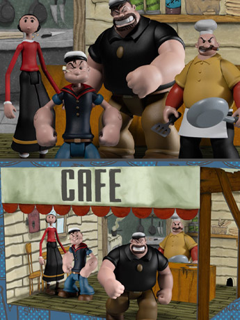 Popeye Classic Comic Strip 5 Points Deluxe Boxed Set Gallery Image 2