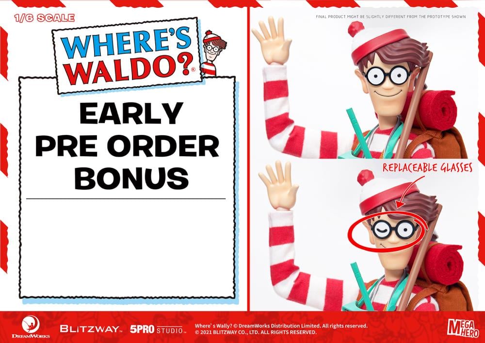 Where's Waldo? MEGAHERO Waldo 1/6 Scale Figure (With Bonus) Gallery Image 20