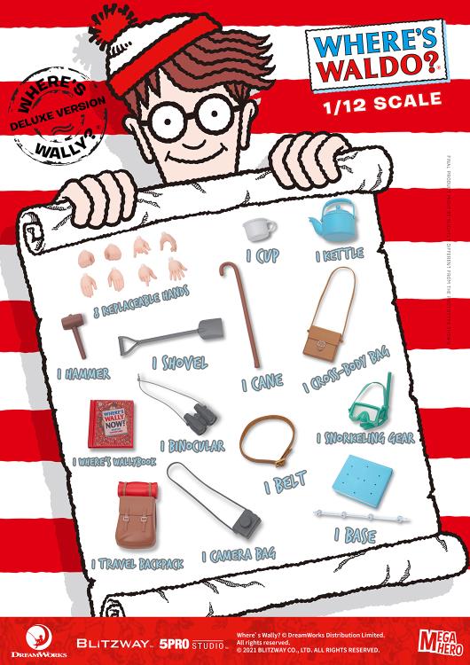 Where's Waldo? MEGAHERO Waldo 1/12 Scale Deluxe Figure Gallery Image 23