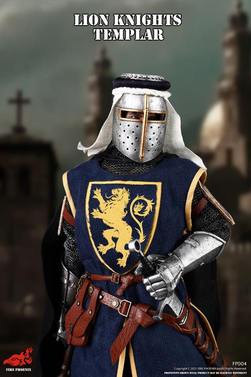 Malta Knights Hospitaller & Lion Knight Templar 1/6 Scale Figure Set Gallery Image 18