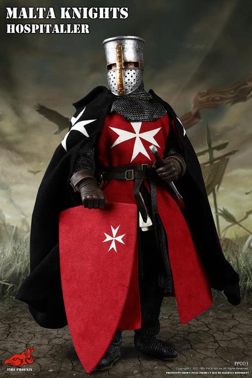 Malta Knights Hospitaller & Lion Knight Templar 1/6 Scale Figure Set Gallery Image 3