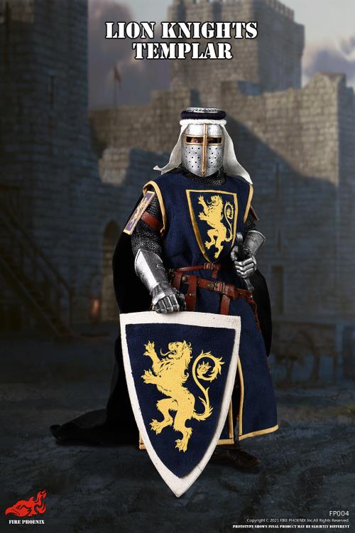 Malta Knights Hospitaller & Lion Knight Templar 1/6 Scale Figure Set Gallery Image 13