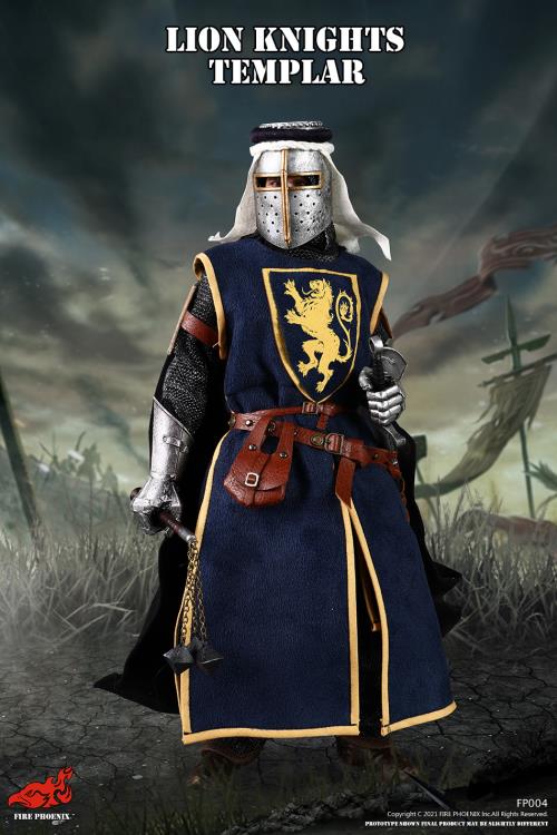 Malta Knights Hospitaller & Lion Knight Templar 1/6 Scale Figure Set Gallery Image 17