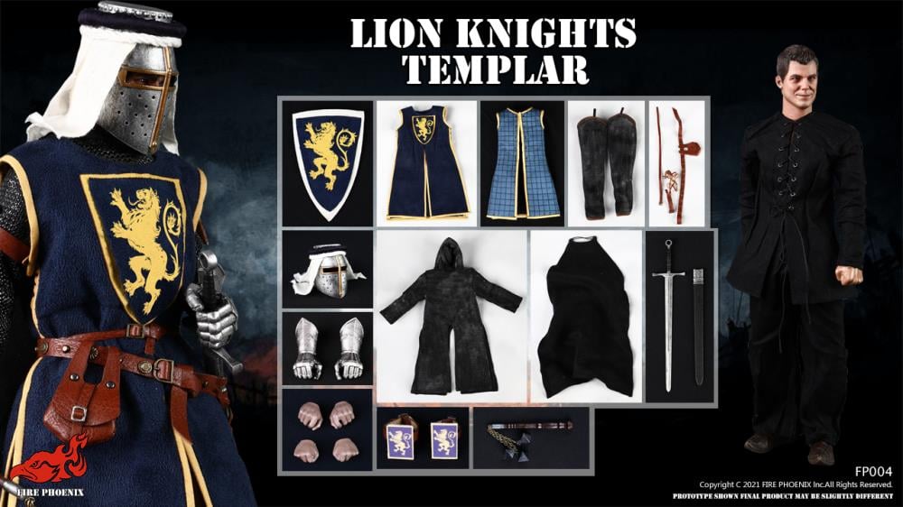 Malta Knights Hospitaller & Lion Knight Templar 1/6 Scale Figure Set Gallery Image 22