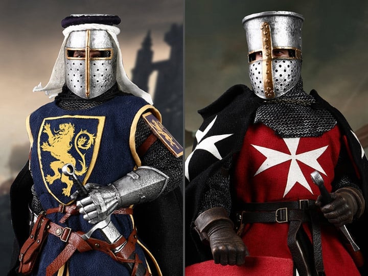 Malta Knights Hospitaller & Lion Knight Templar 1/6 Scale Figure Set Gallery Image 1