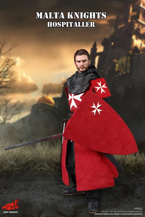 Malta Knights Hospitaller & Lion Knight Templar 1/6 Scale Figure Set Gallery Image 10