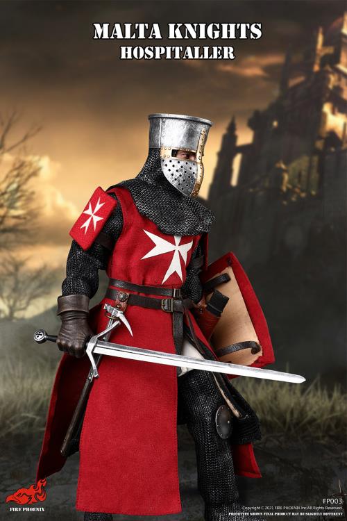 Malta Knights Hospitaller & Lion Knight Templar 1/6 Scale Figure Set Gallery Image 8