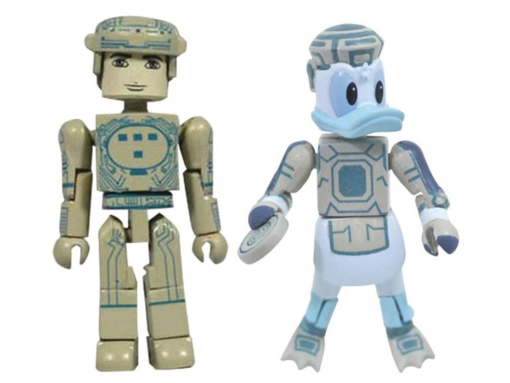 Kingdom Hearts Minimates Space Paranoids Donald & Tron Gallery Image 1