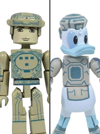 Kingdom Hearts Minimates Space Paranoids Donald & Tron Gallery Image 2
