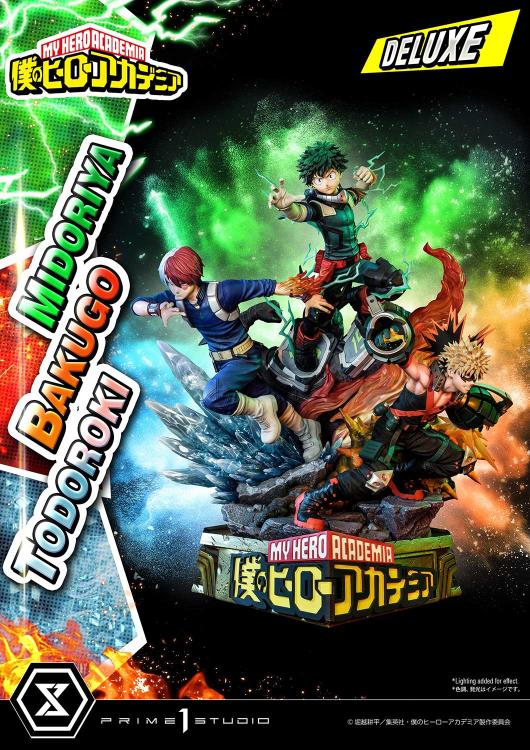 My Hero Academia Ultimate Premium Masterline Midoriya, Bakugo, and Todoroki Deluxe 1/4 Scale Diorama (With Bonus) Gallery Image 4