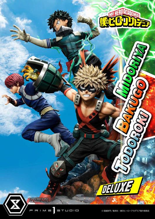 My Hero Academia Ultimate Premium Masterline Midoriya, Bakugo, and Todoroki Deluxe 1/4 Scale Diorama (With Bonus) Gallery Image 3