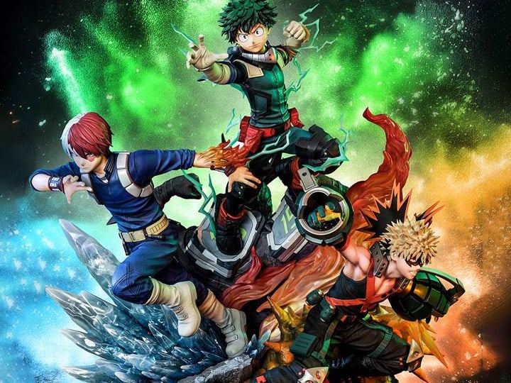 My Hero Academia Ultimate Premium Masterline Midoriya, Bakugo, and Todoroki Deluxe 1/4 Scale Diorama (With Bonus) Gallery Image 1