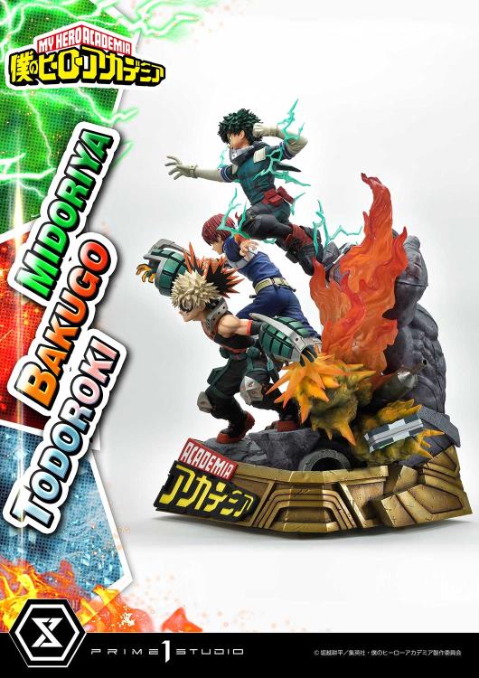 My Hero Academia Ultimate Premium Masterline Midoriya, Bakugo, and Todoroki Deluxe 1/4 Scale Diorama (With Bonus) Gallery Image 6