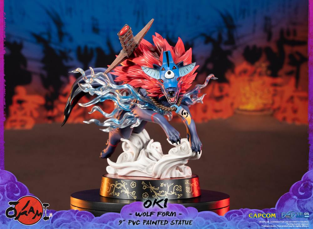 Okami Oki (Wolf Form) Statue Gallery Image 5