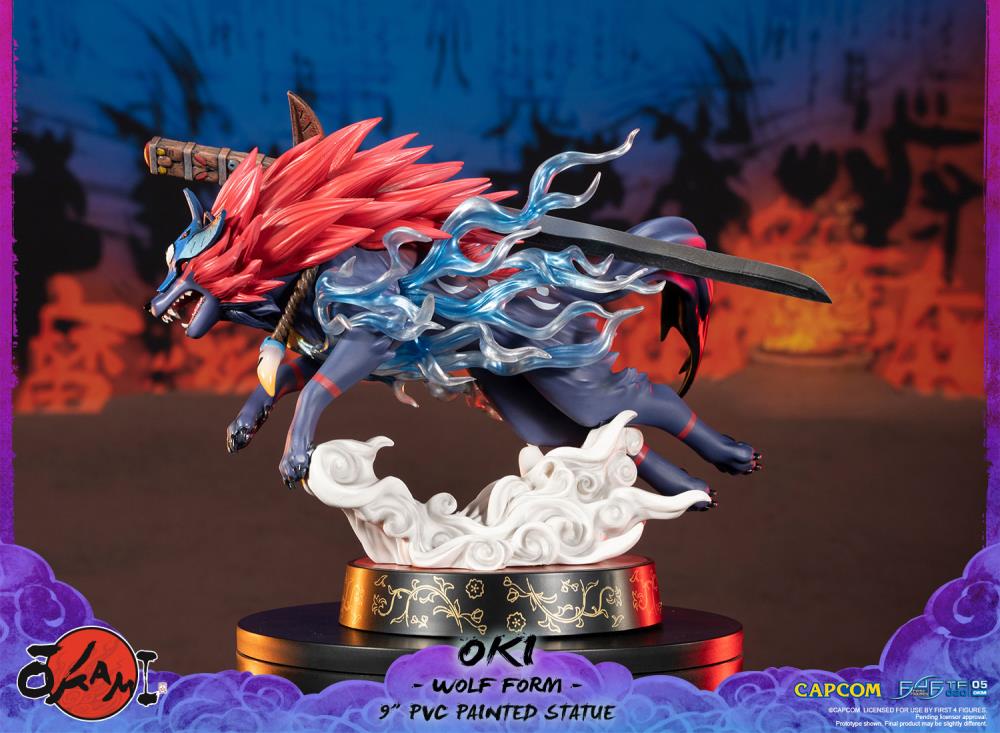 Okami Oki (Wolf Form) Statue Gallery Image 7
