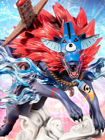 Okami Oki (Wolf Form) Statue Gallery Image 2