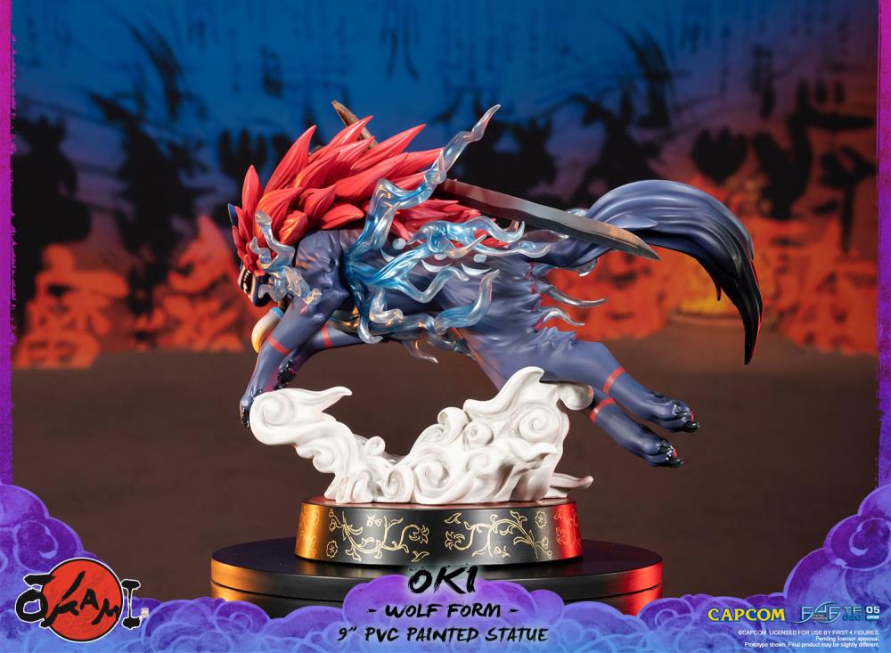 Okami Oki (Wolf Form) Statue Gallery Image 8