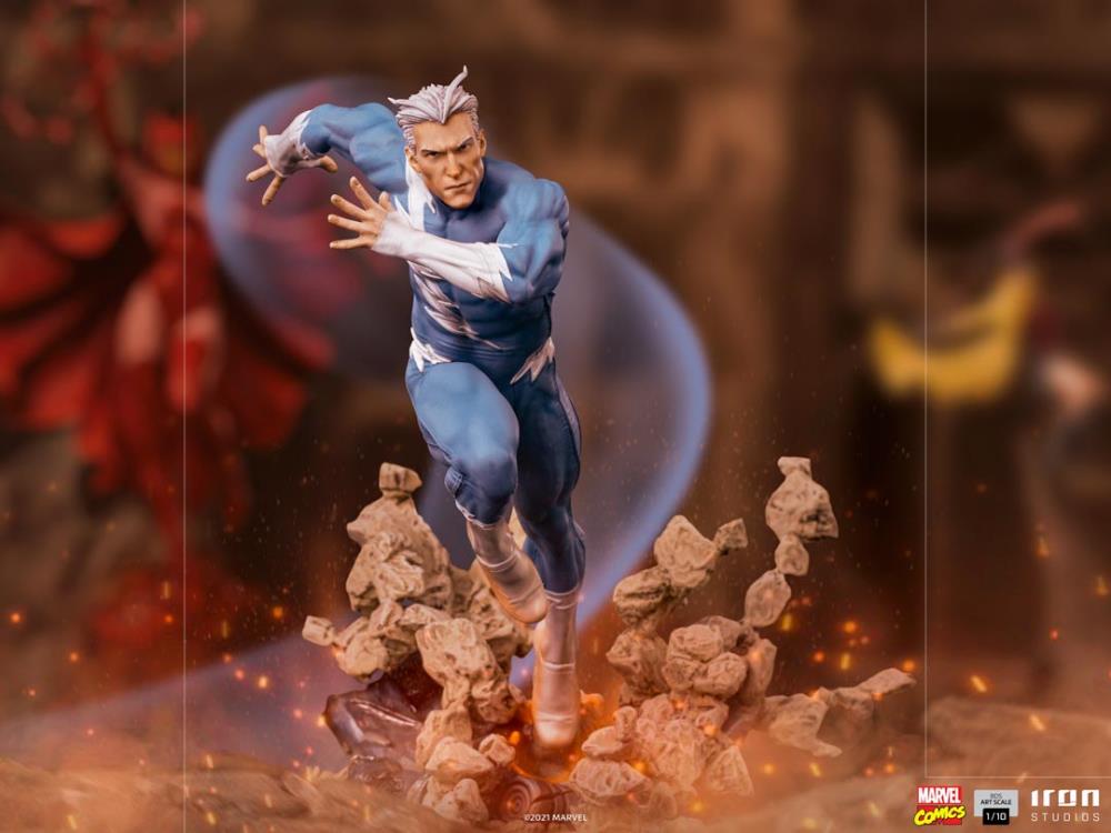 X-Men Battle Diorama Series Quicksilver 1/10 Art Scale Limited Edition Statue Gallery Image 3