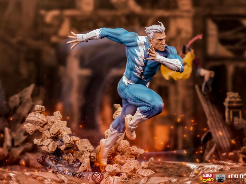 X-Men Battle Diorama Series Quicksilver 1/10 Art Scale Limited Edition Statue Gallery Image 4