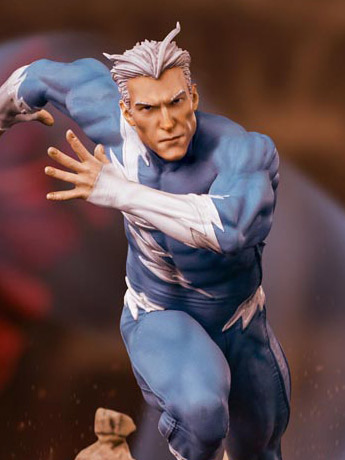 X-Men Battle Diorama Series Quicksilver 1/10 Art Scale Limited Edition Statue Gallery Image 2