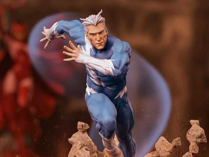 X-Men Battle Diorama Series Quicksilver 1/10 Art Scale Limited Edition Statue Gallery Image 1