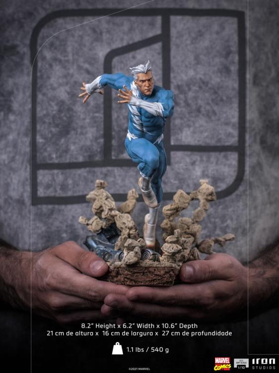 X-Men Battle Diorama Series Quicksilver 1/10 Art Scale Limited Edition Statue Gallery Image 13