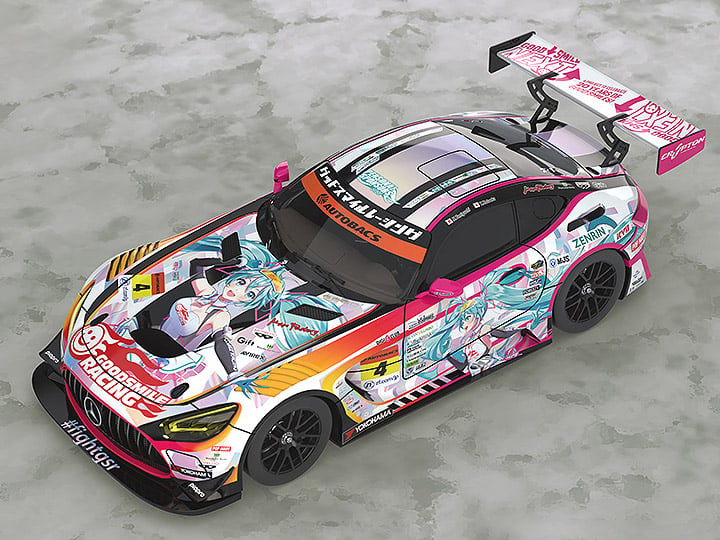 Good Smile Racing Hatsune Miku 1/43 Scale GT AMG (2021 Super GT Ver.) Gallery Image 1