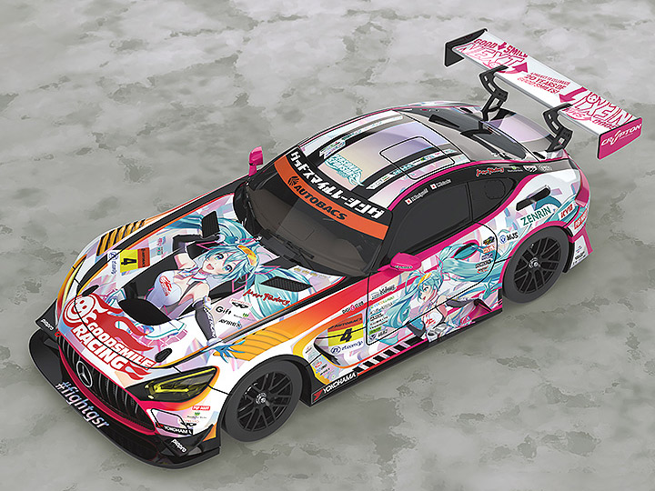 Good Smile Racing Hatsune Miku 1/64 Scale GT AMG (2021 Super GT Ver.) Gallery Image 1