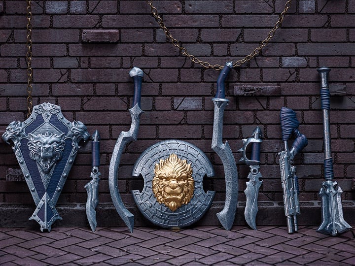 Animal Warriors of the Kingdom Primal Collection Cobalt Steel Weapon Set Gallery Image 1