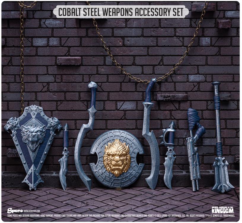 Animal Warriors of the Kingdom Primal Collection Cobalt Steel Weapon Set Gallery Image 3