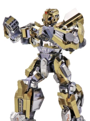 Transformers: The Last Knight Bumblebee 3D Metal Puzzle Model Kit Gallery Image 2