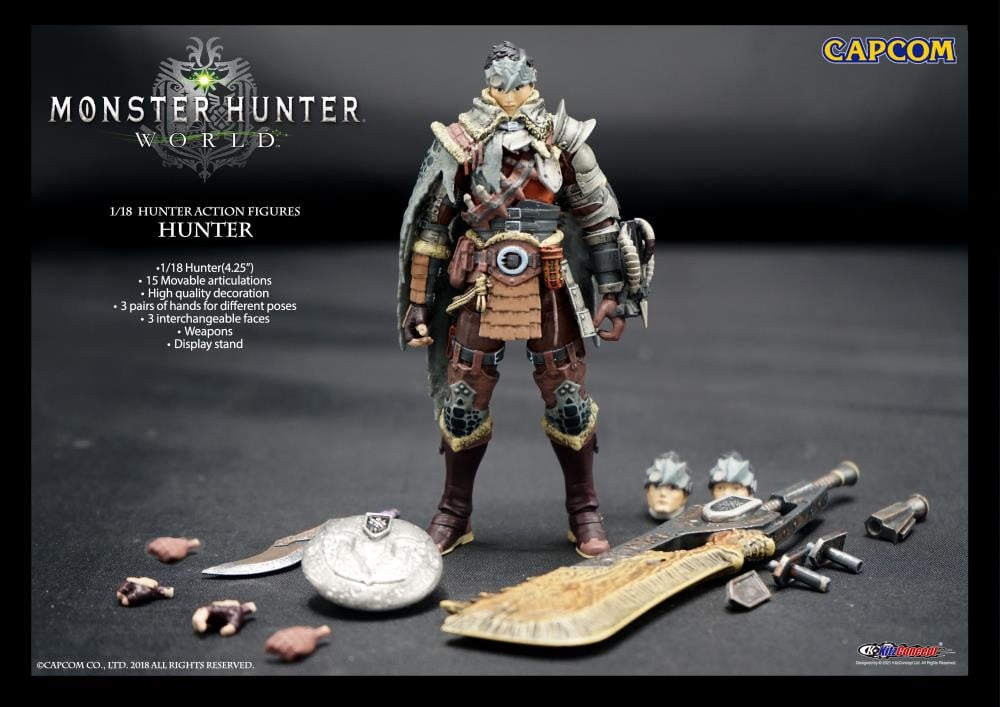 Monster Hunter World Hunter 1/18 Scale Action Figure