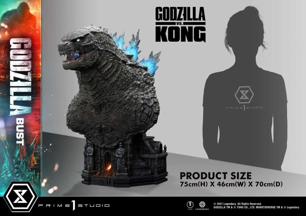 Godzilla vs. Kong Godzilla Bust (Bonus Ver.) Gallery Image 48